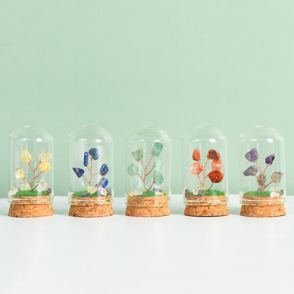 Miniature Eternal Crystal Tree in a bottle with a cork lid